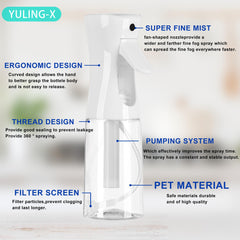 YULING-X spray bottle 2pack-front-view shows convenient reusable design for daily use.