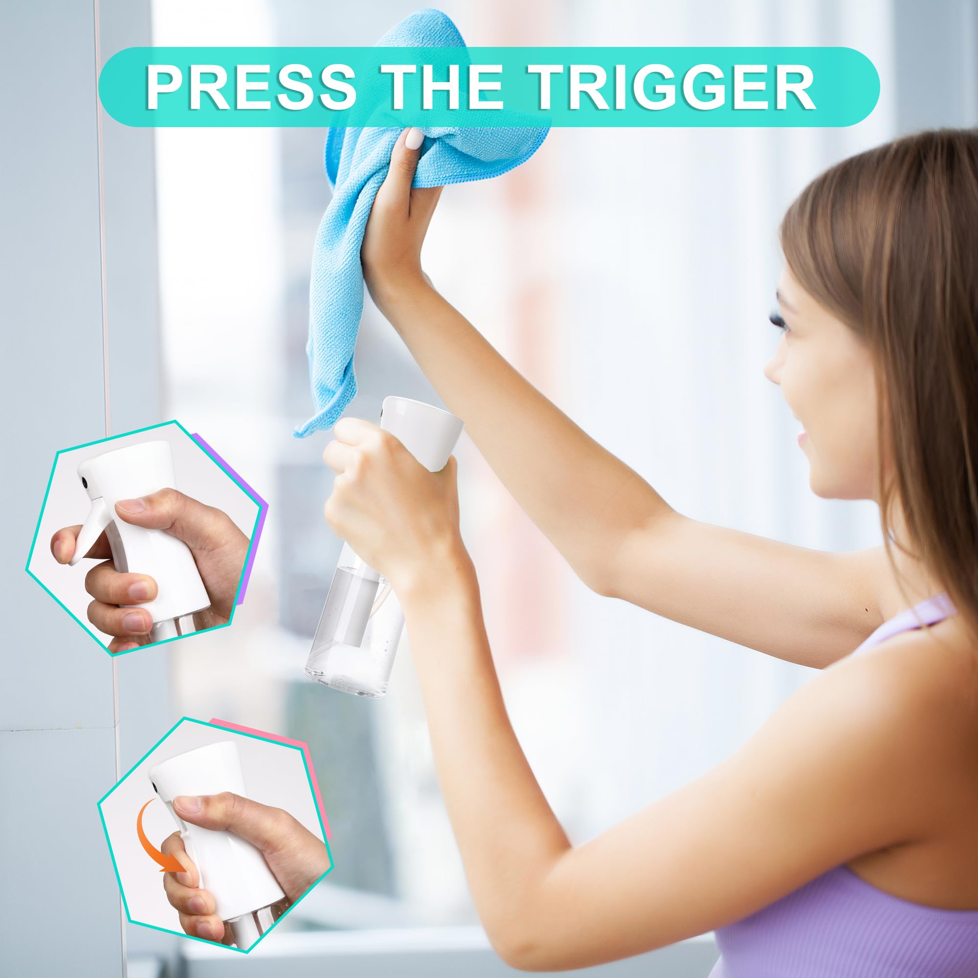 YULING-X spray bottle plant-mister provides gentle mist for houseplants.