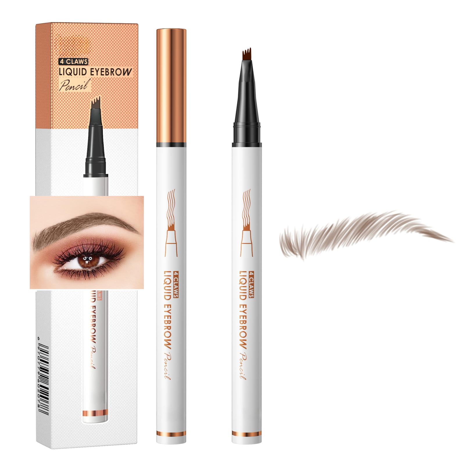 Yulinlon Q707 four-tipped precision brow pen close-up for precise natural brows