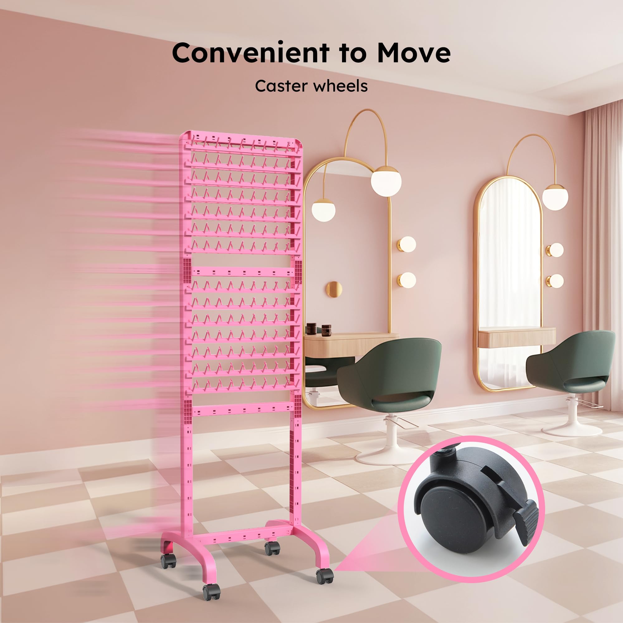 Yumkfoi large-capacity rack keeps hair tidy and accessible