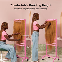 Yumkfoi pink hair separator adds stylish organization for salons
