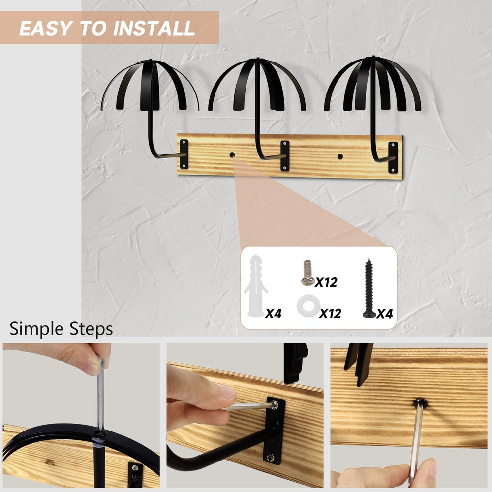 Yumkfoi wig drying and display rack helps air-dry and showcase wigs.