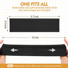 Yunaking elastic-fit headband demonstrates secure, adjustable fit for diverse head sizes