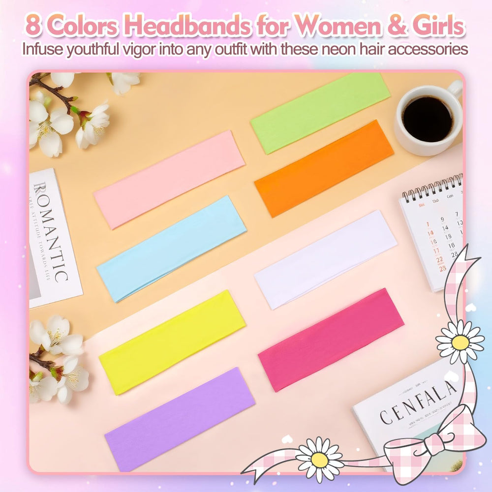 Yunaking neon headbands gift-pack ready for stocking stuffers and celebrations