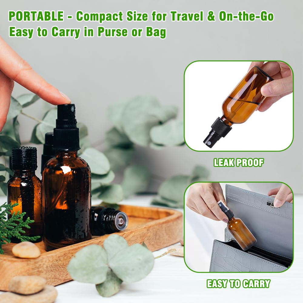 YUNFOOK amber glass guards contents with UV-protective shade