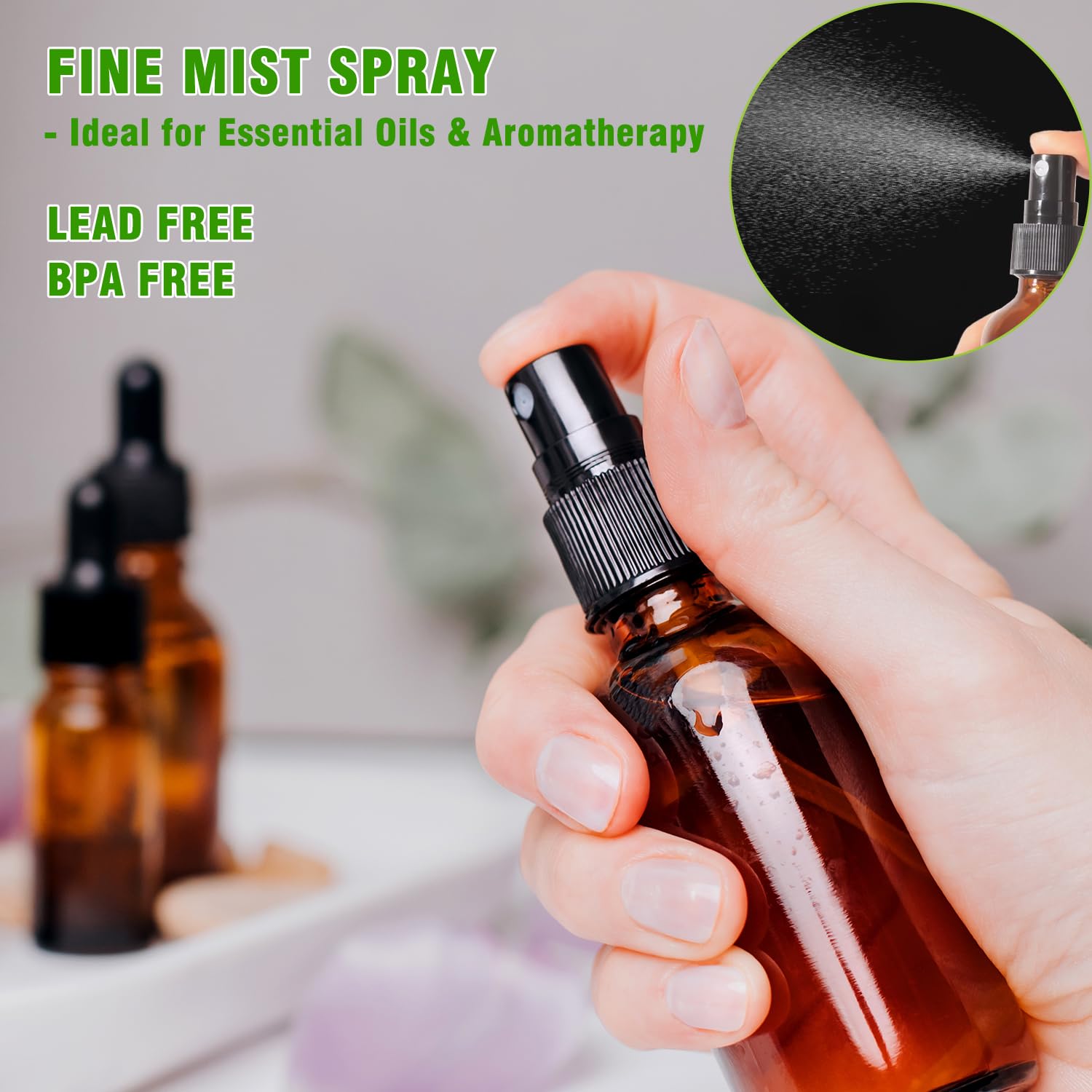 YUNFOOK leakproof sprayer design prevents spills in bags and travel
