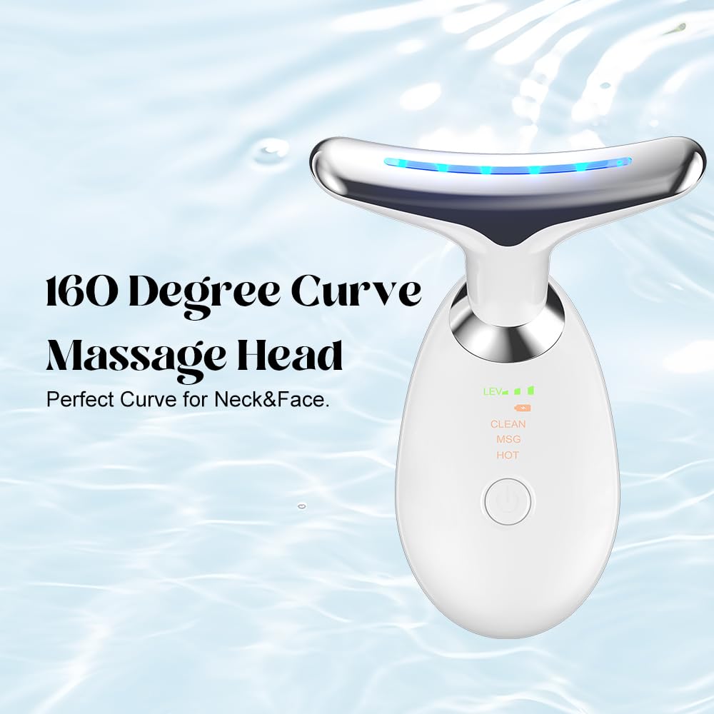 YUNRUO neck-face-massager packaging highlights portable skincare tool