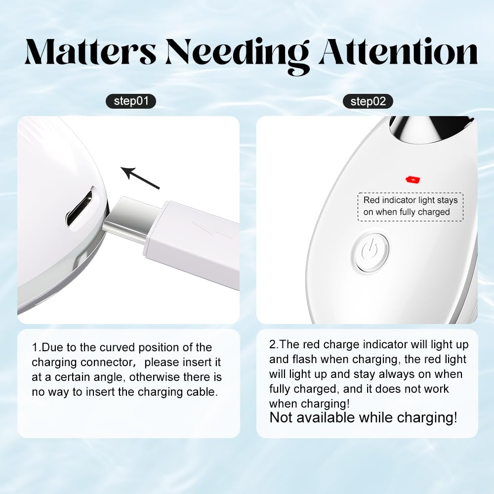 YUNRUO neck-face-massager side view showing comfortable grip for sessions