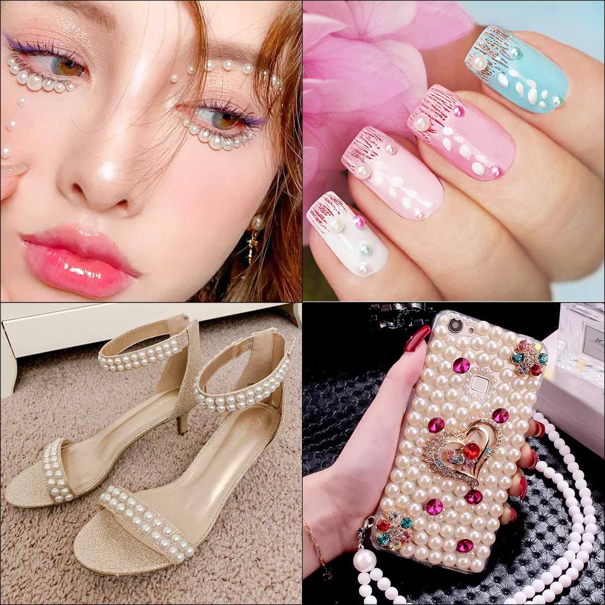 Yuntop pearl stickers add sparkle to phones and gadgets with vibrant gem accents.