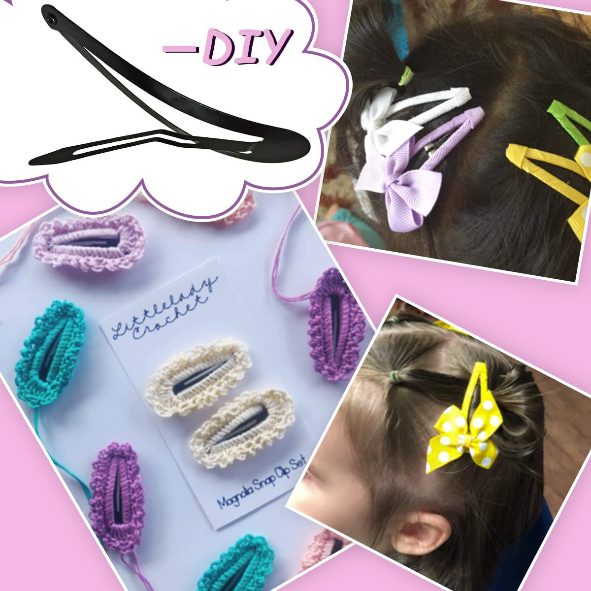 Pinza amplia Yuntop para cabello grueso con agarre estable.