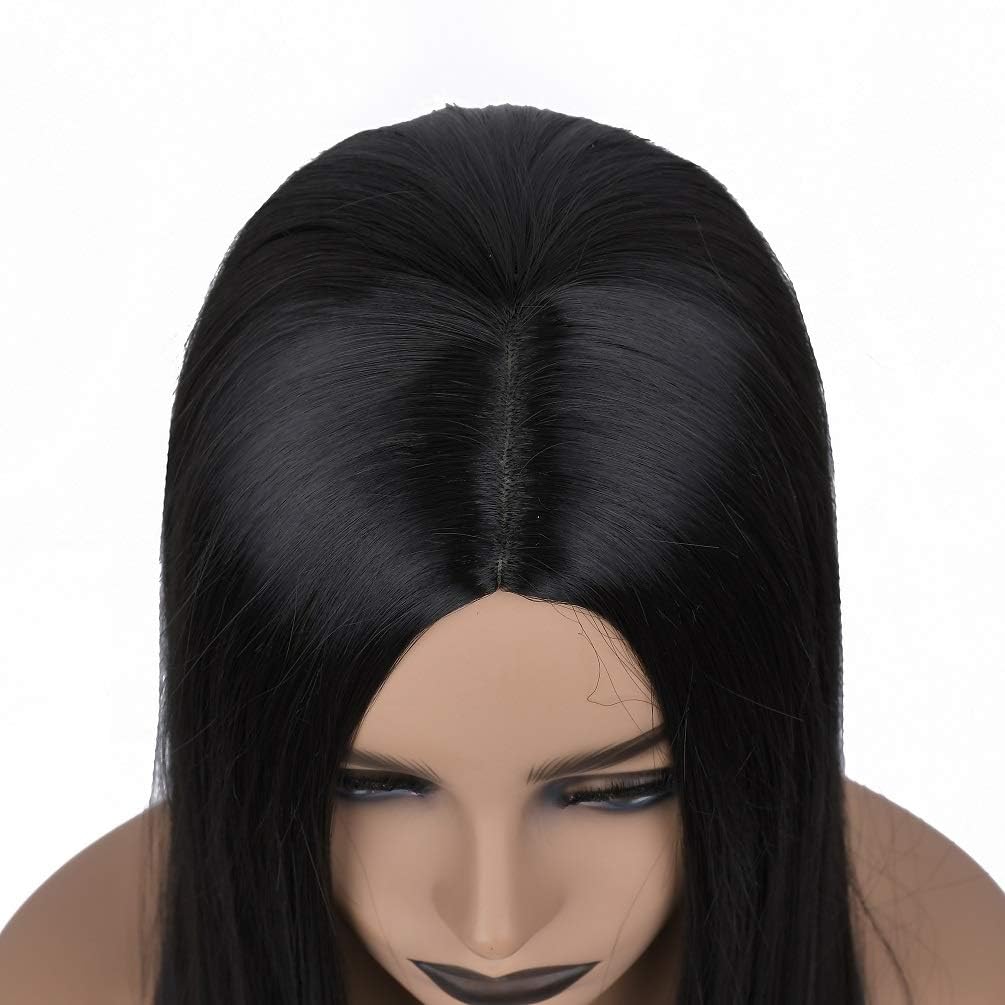 YunYan daily-wear black wig complements work, dating, and events.