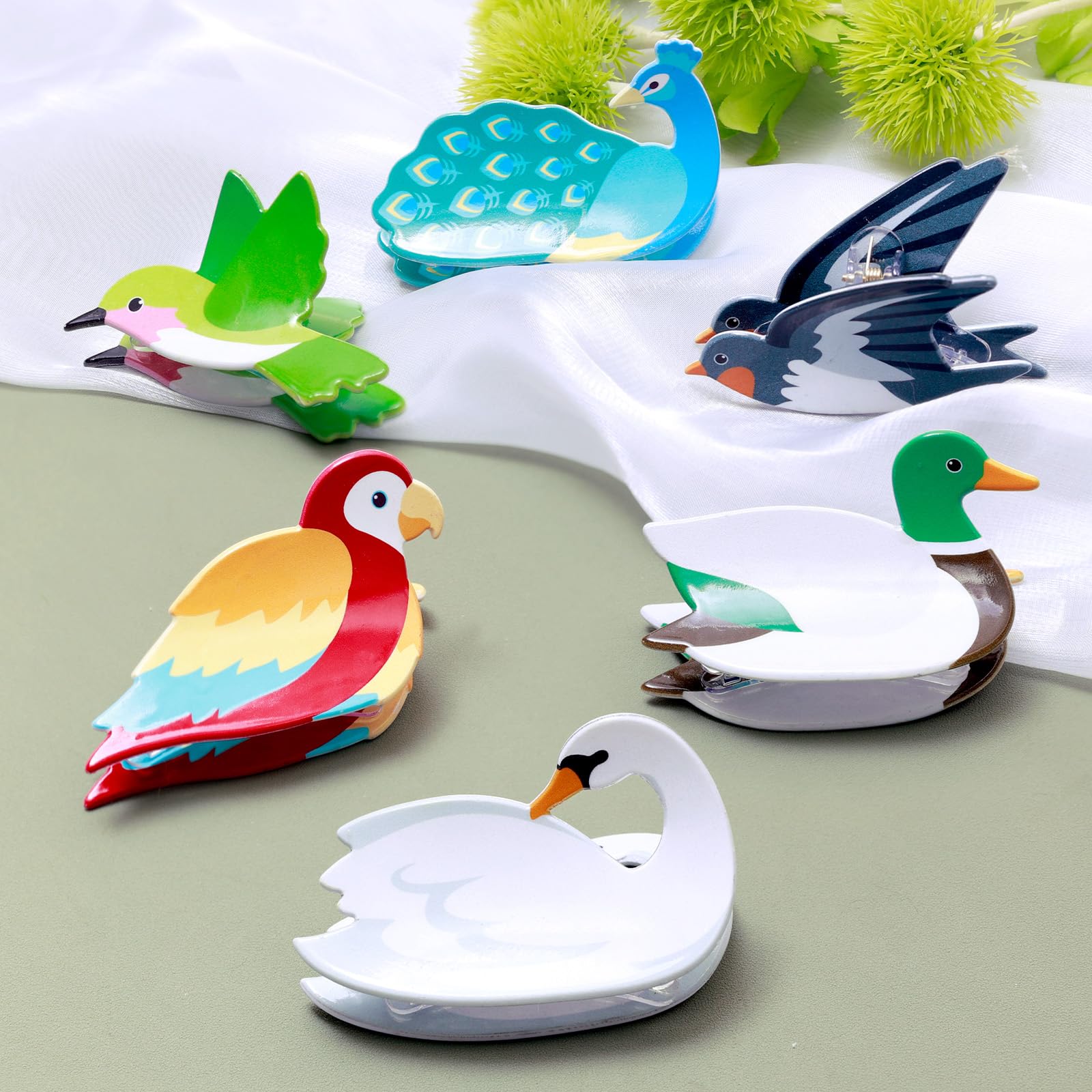 Yussti Birds Hair Clips packaged set ideal gift for bird lovers
