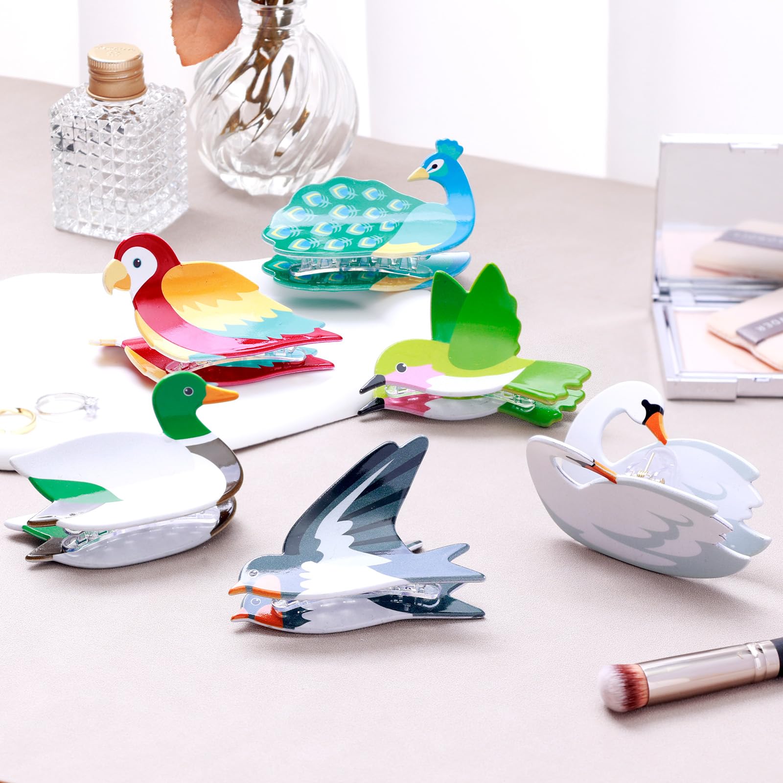 Yussti Birds Hair Clips swallow design lightweight charm with reliable grip