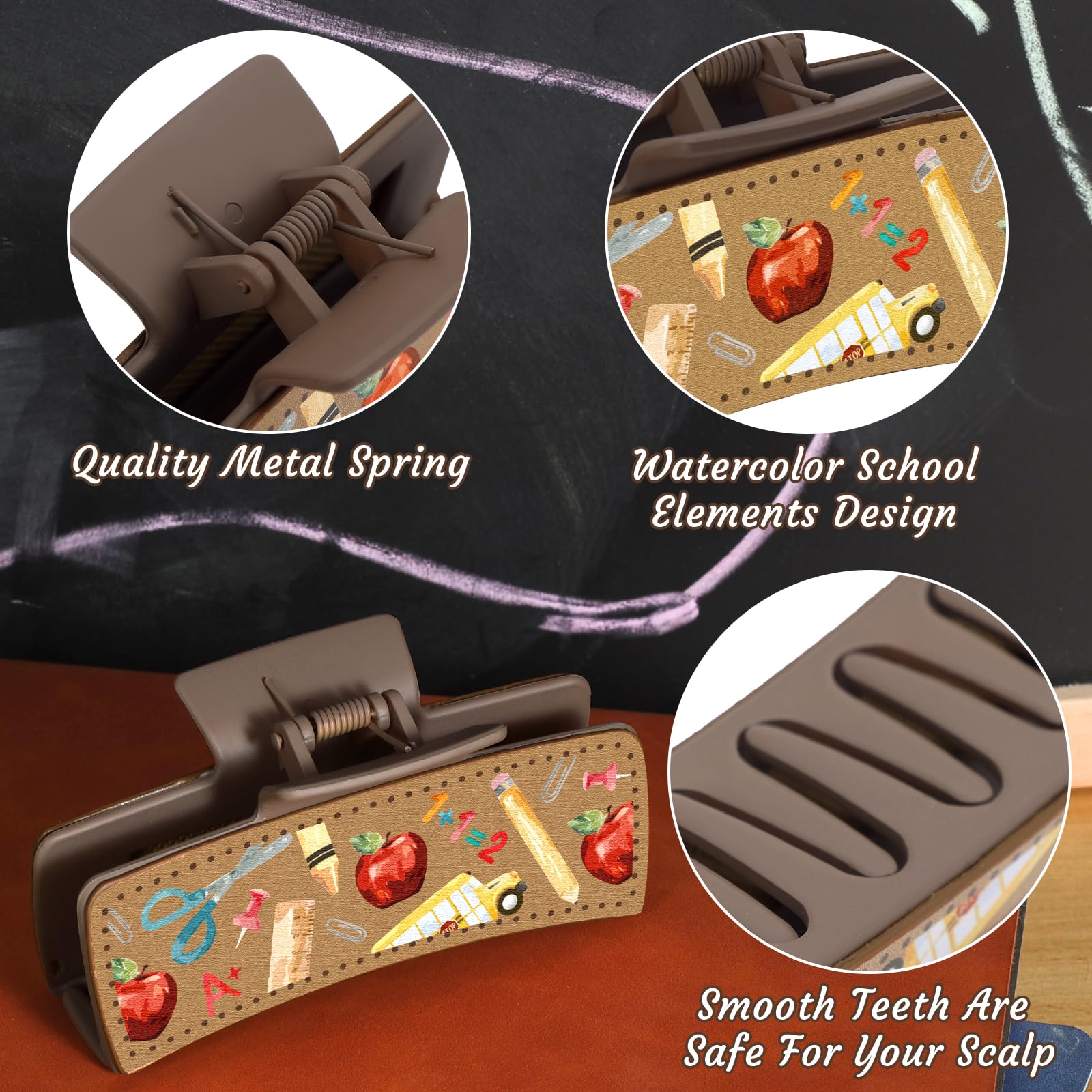 Yussti large claw clip pack gift-ready set ideal for teachers.
