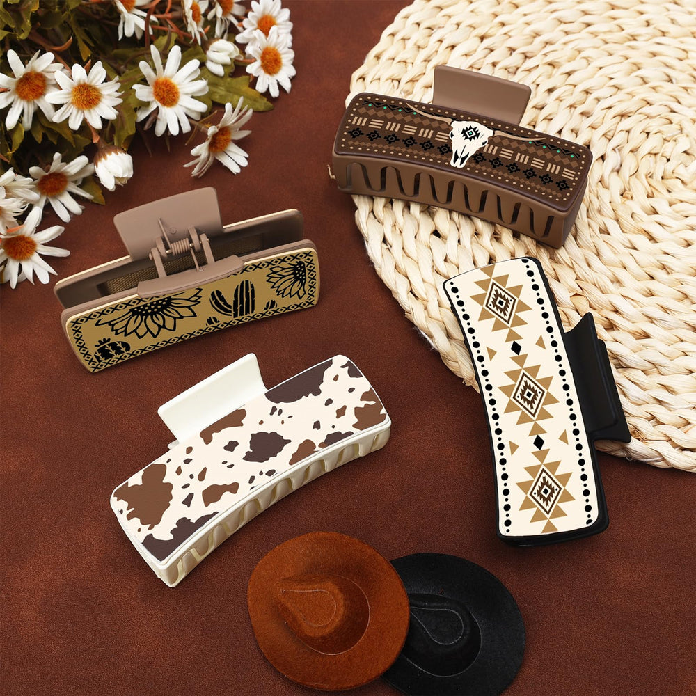 Yussti Western Leather Hair Claw Clip Gift-Ready packaging suits gifting occasions.