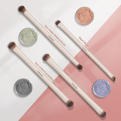 YutimeAura concealer brush closeup shows precise concealer application for an undetectable finish