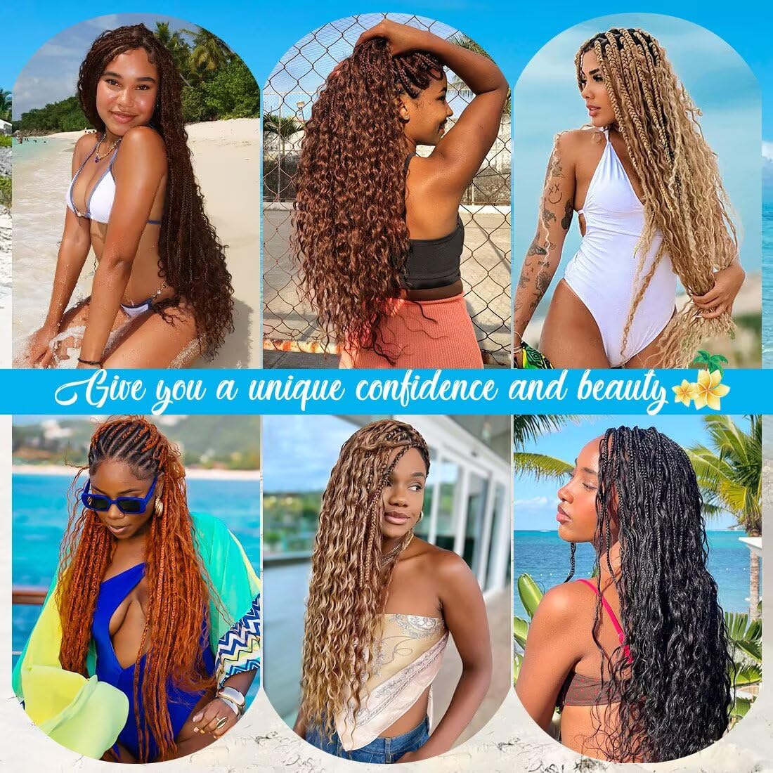 YUTU care tips image shows washing and drying steps for longer-lasting braiding hair