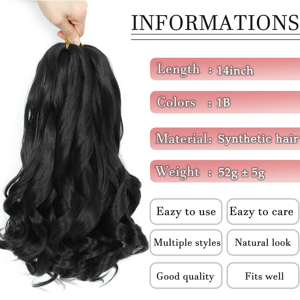 YUUYEE 14-inch installation step demonstration with tangle-resistant strands