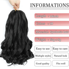 YUUYEE 14-inch installation step demonstration with tangle-resistant strands