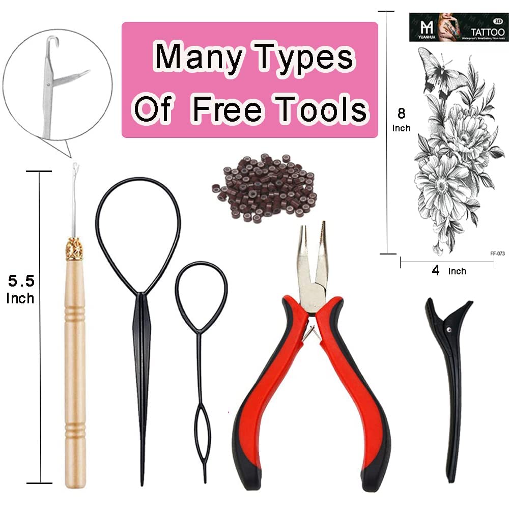 YUUYEE heat-resistant polyester tinsel supports safe styling