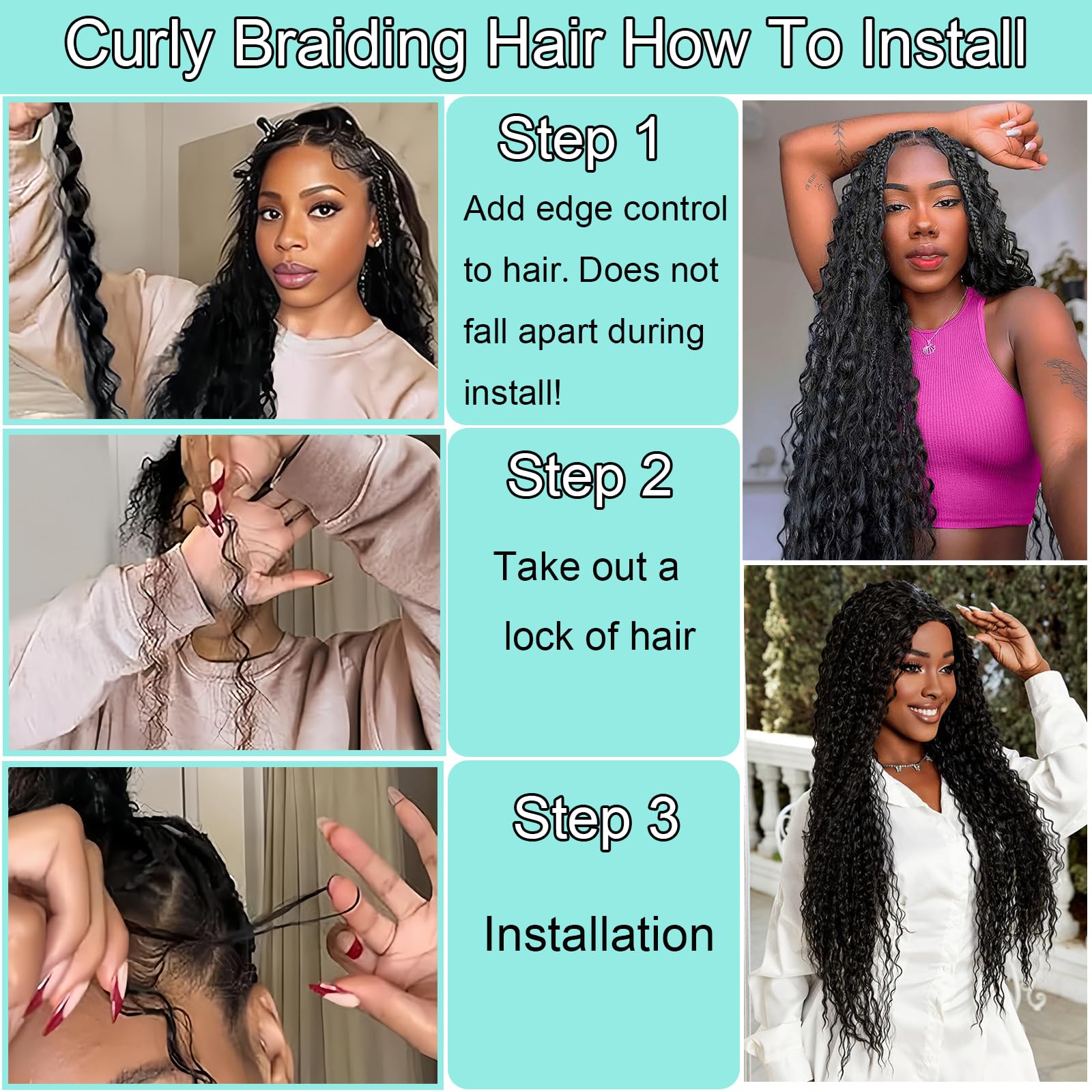 YUUYEE skin friendly synthetic blend for comfortable braiding sessions.