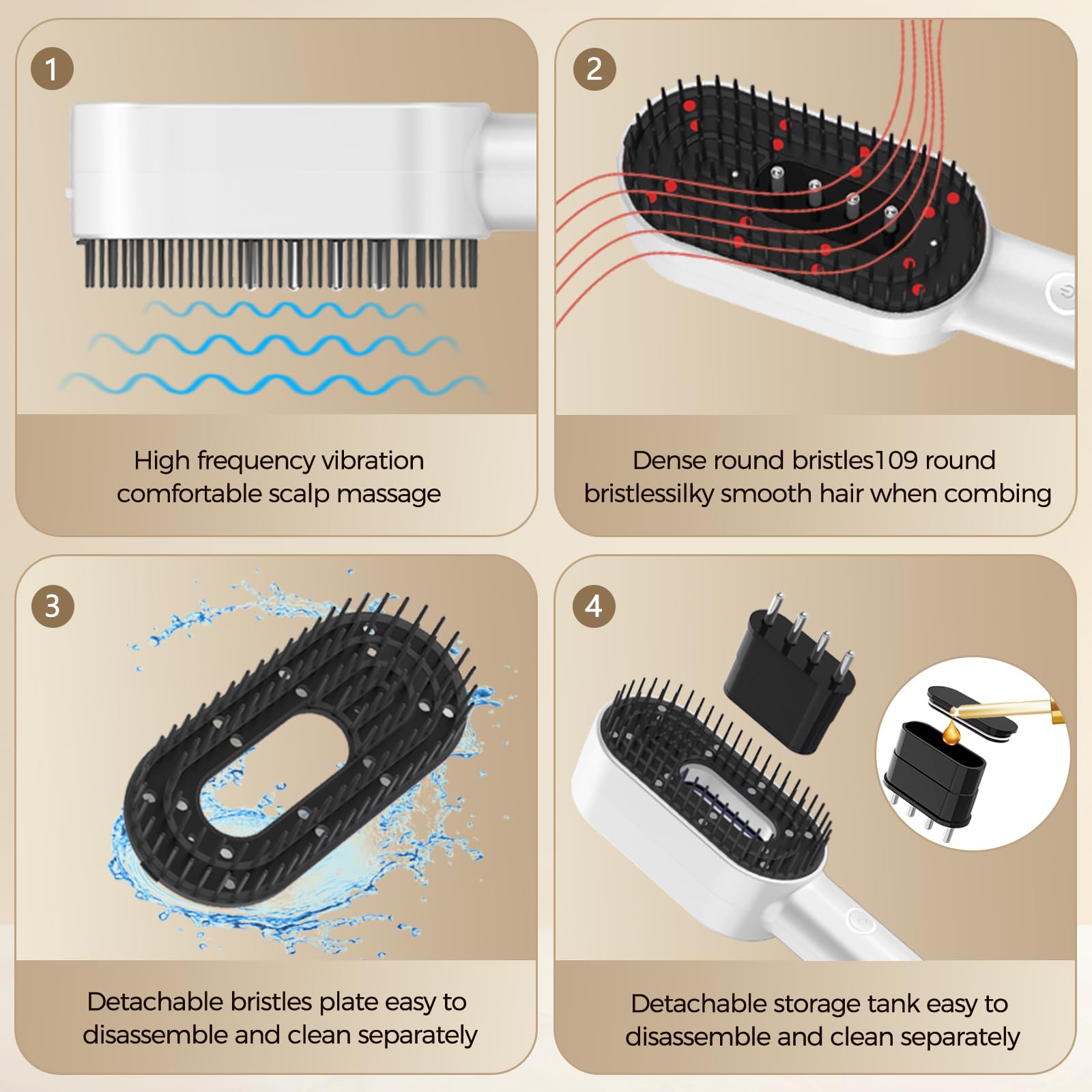 Yuxian Laser Hair Growth Comb packaging highlights portability and gift-ready presentation