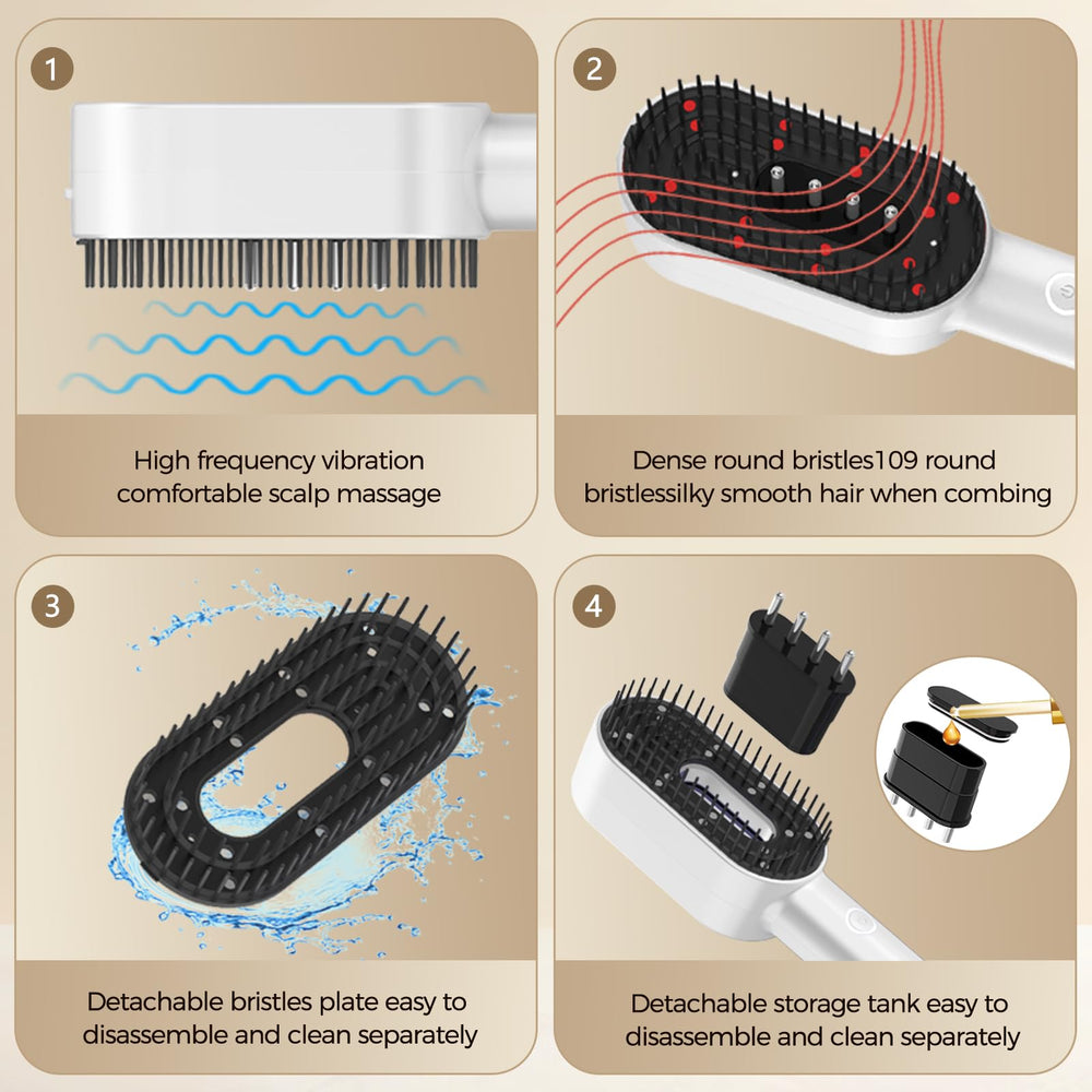 Yuxian Laser Hair Growth Comb packaging highlights portability and gift-ready presentation