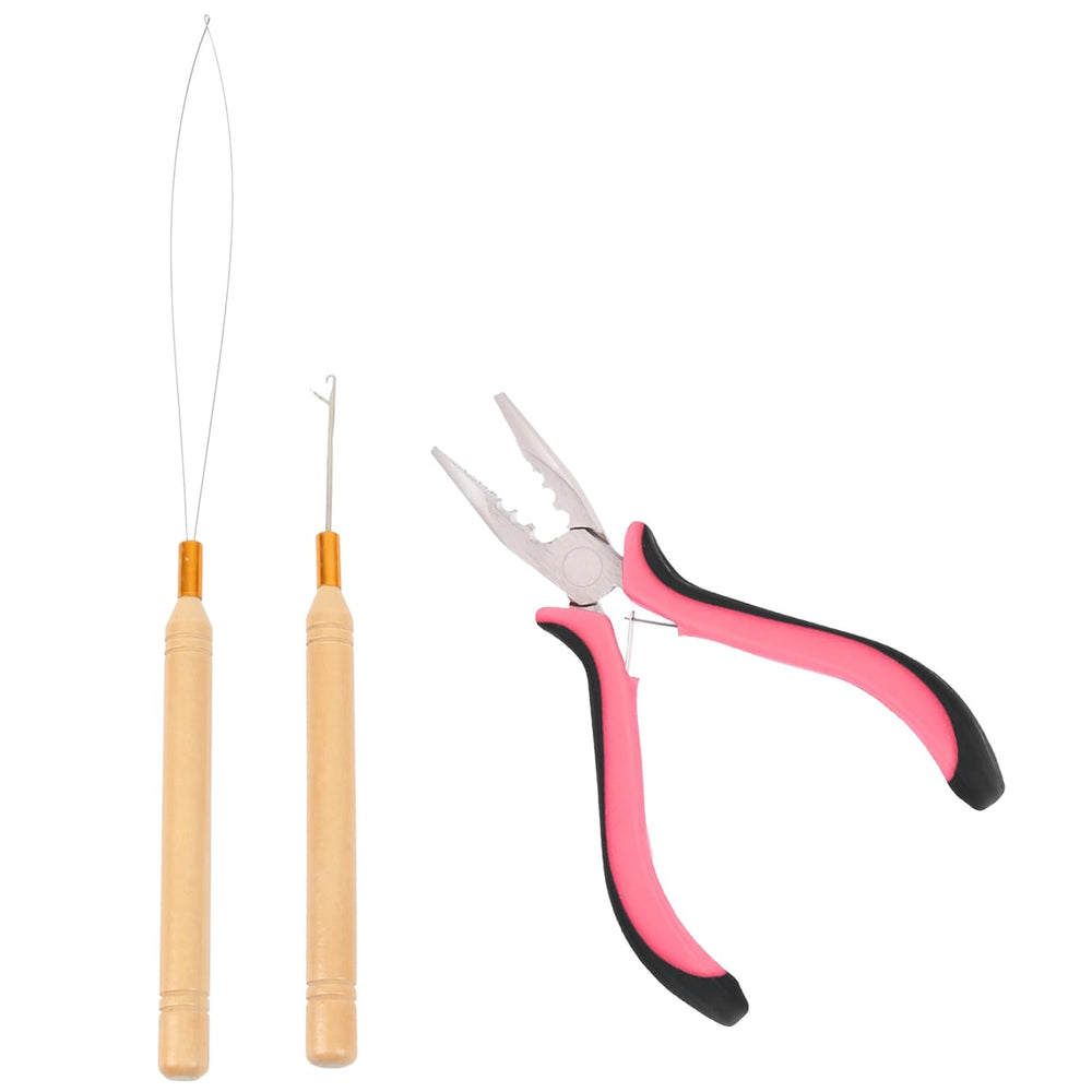 Empaque compacto YUXIANG con herramientas para extensiones, transporte cómodo.