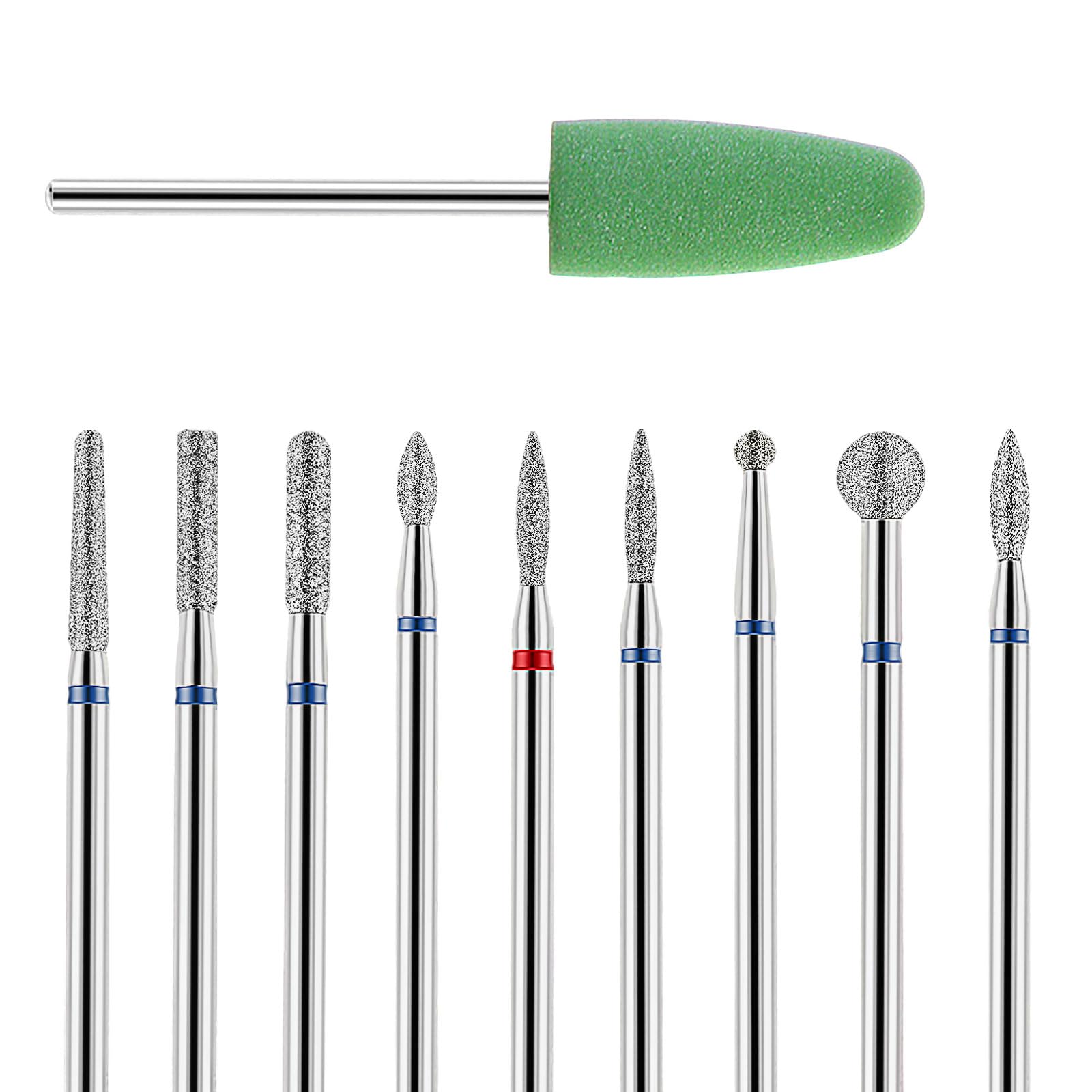YUXIANLB brocas de diamante para uñas, tallado preciso y acabado suave.