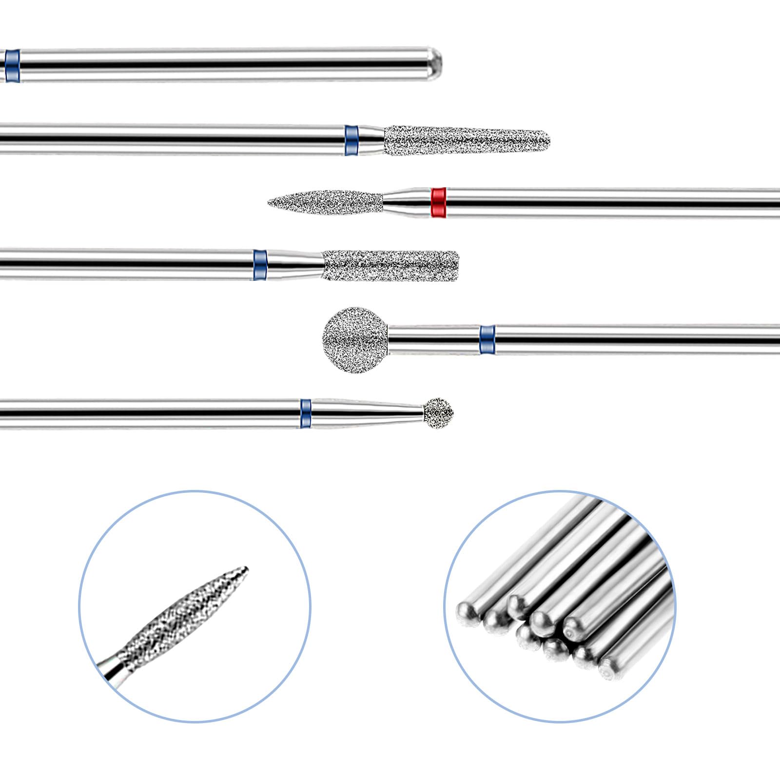 YUXIANLB brocas para modelar curvas de uñas con precisión.