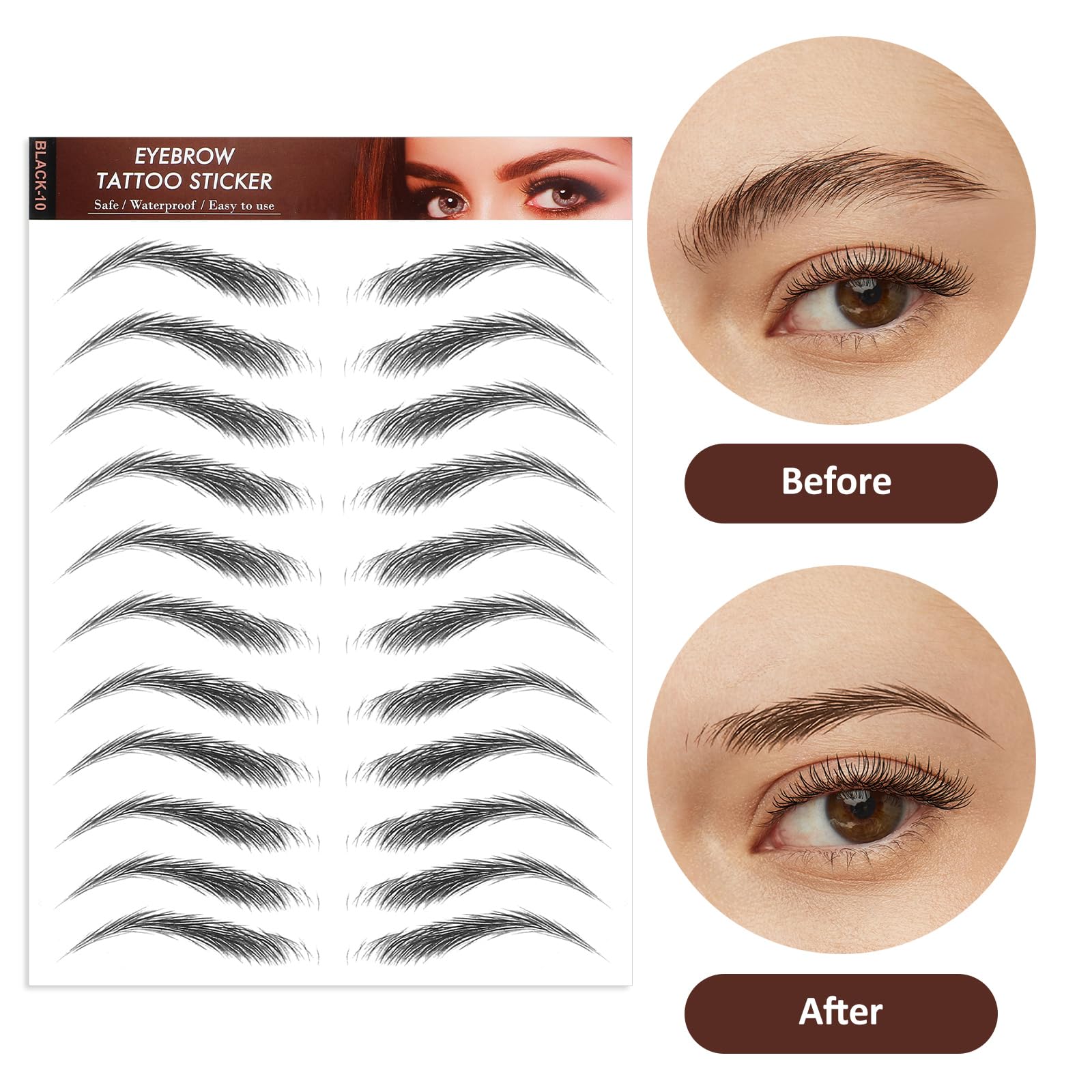 YUXIANLB safe, skin-friendly application keeps brows comfortable and temporary.