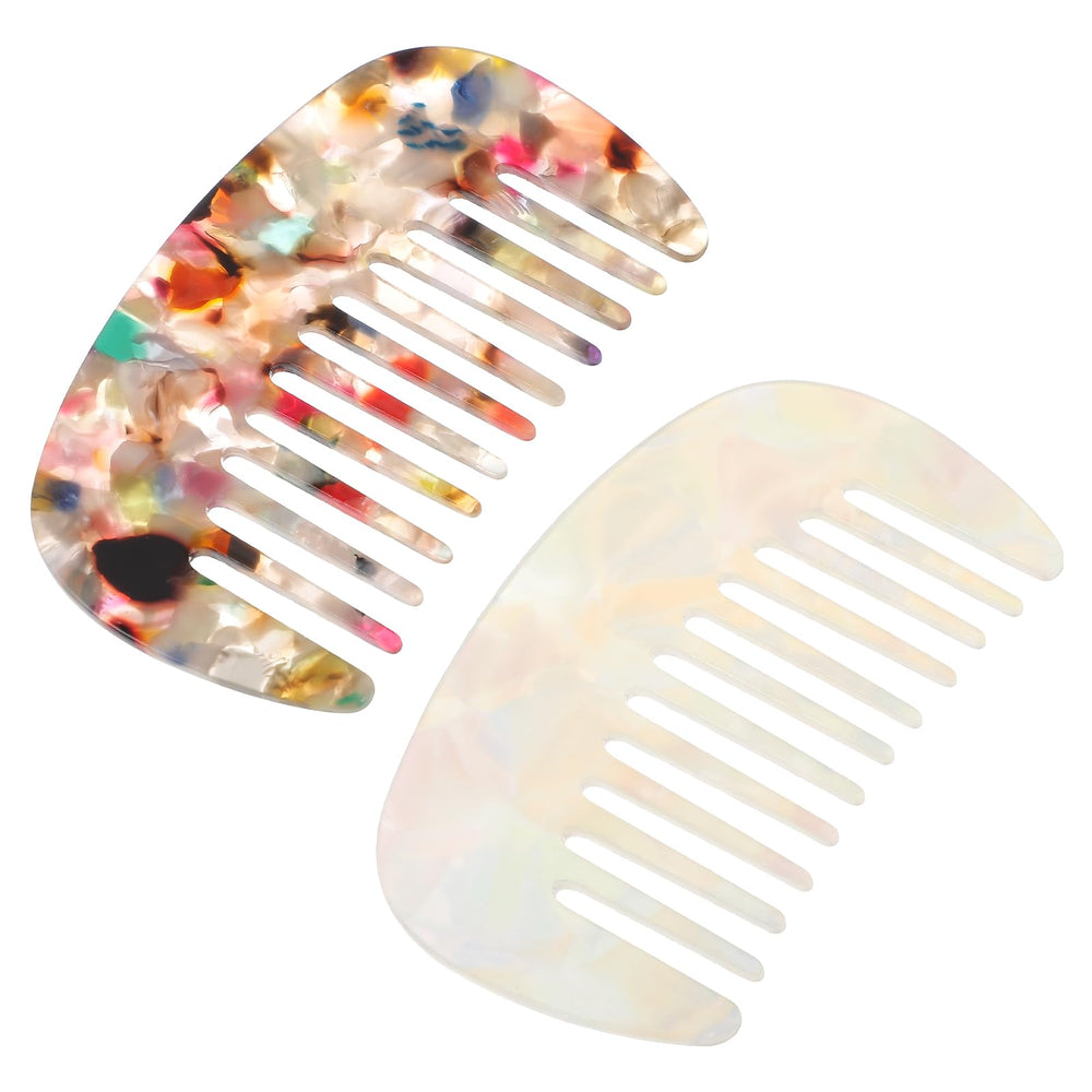 YUXIANLB travel comb mini detangling side view eases knot removal for all hair types.