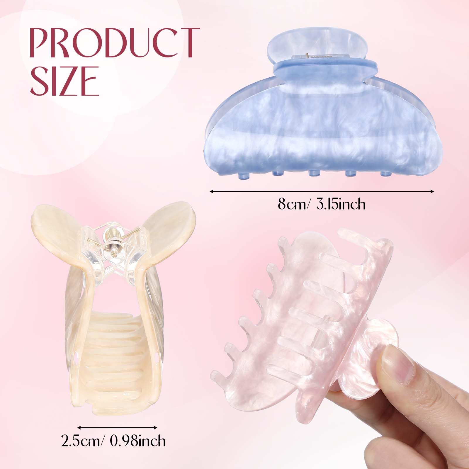 Yuxung multicolor acrylic hair clips pack for effortless daily styling
