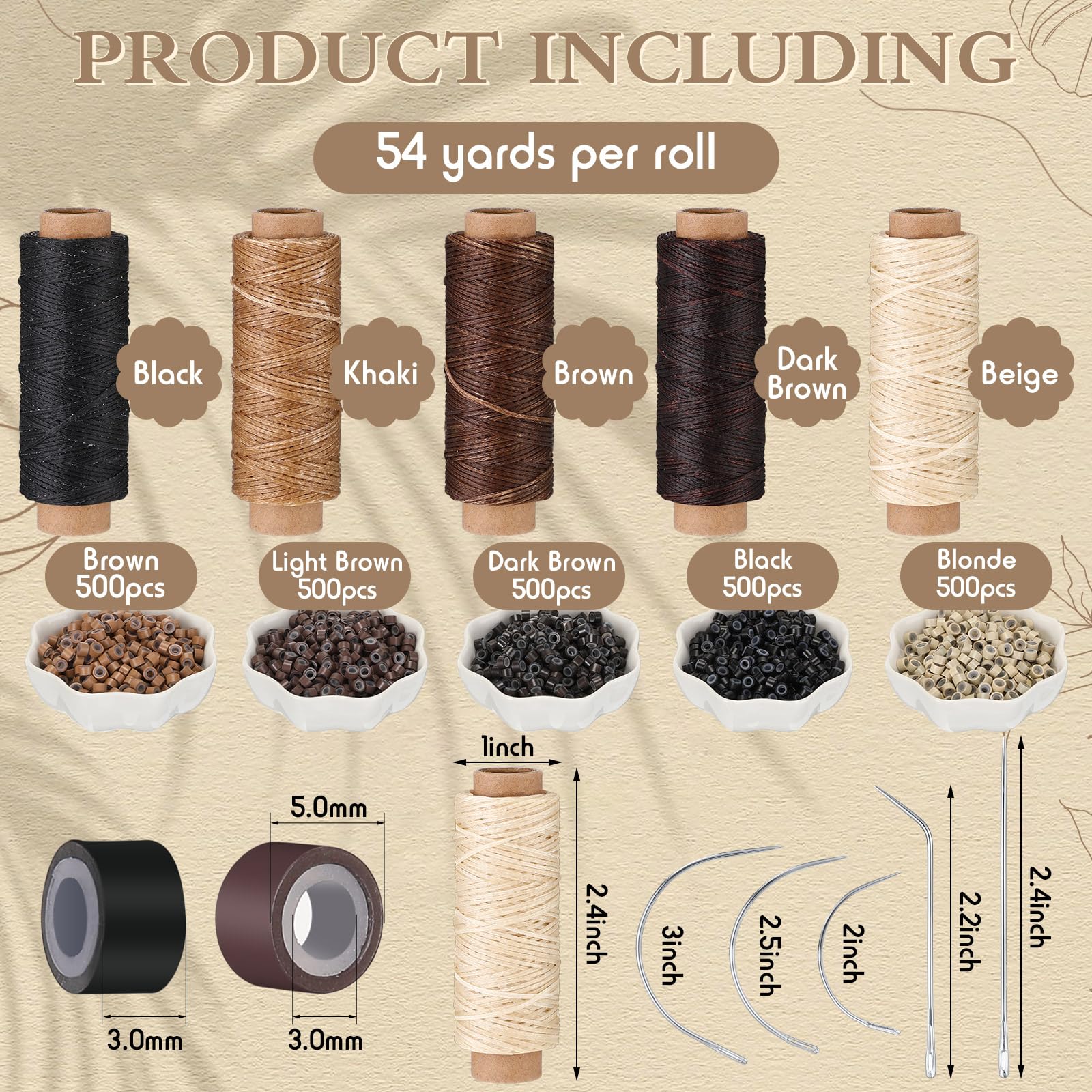 Yuxung sewing thread five-roll set provides durable strands for long-lasting results.