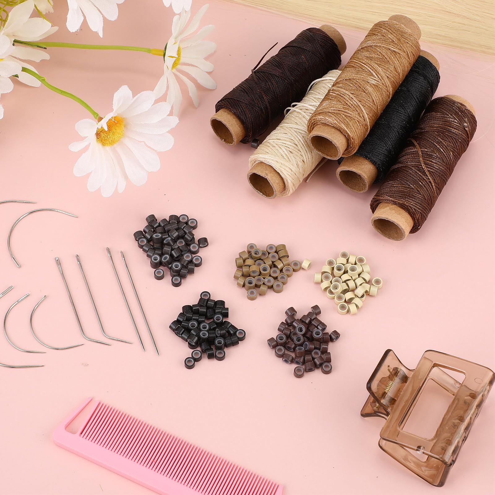 Yuxung wig DIY kit assembly shot illustrates at-home transformation potential.