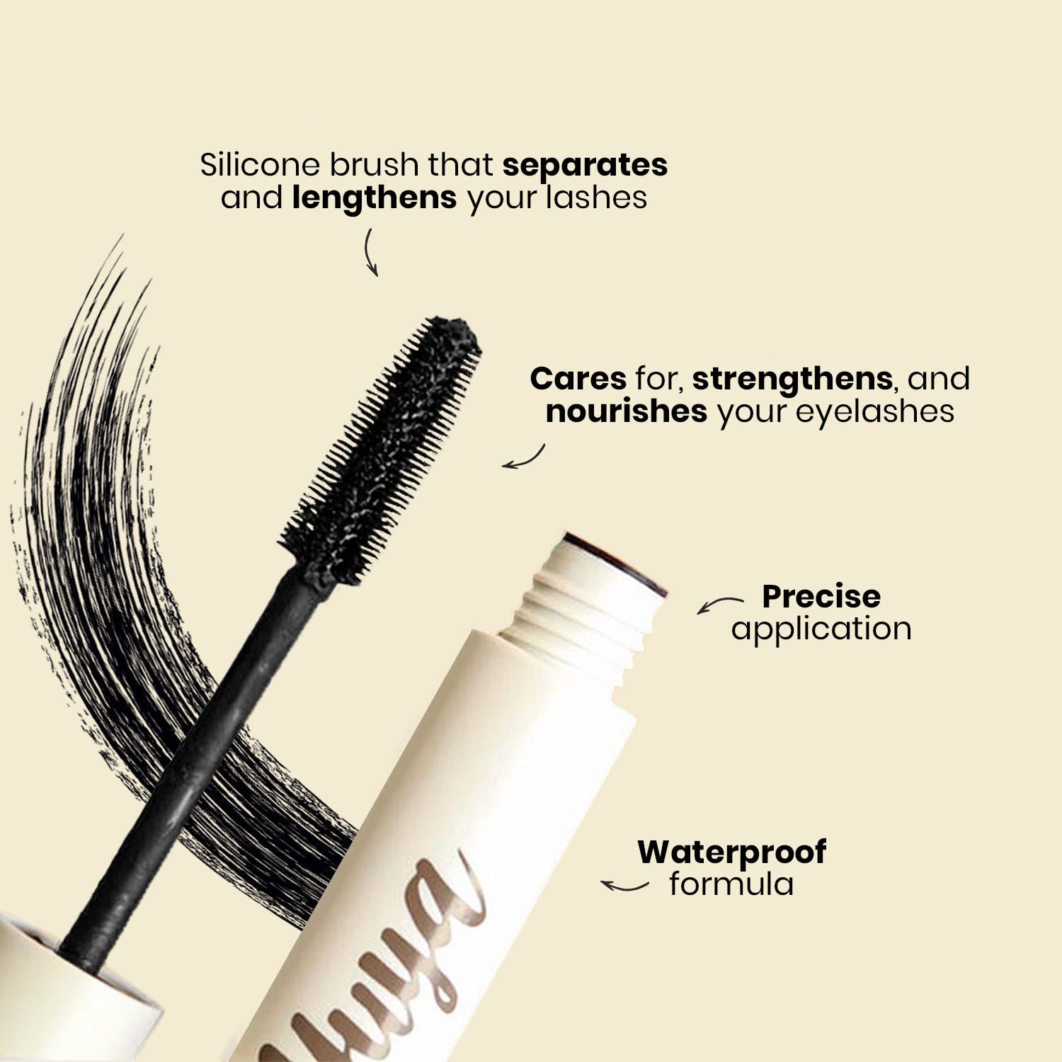 YuYa long lashes appearance highlights length and natural definition