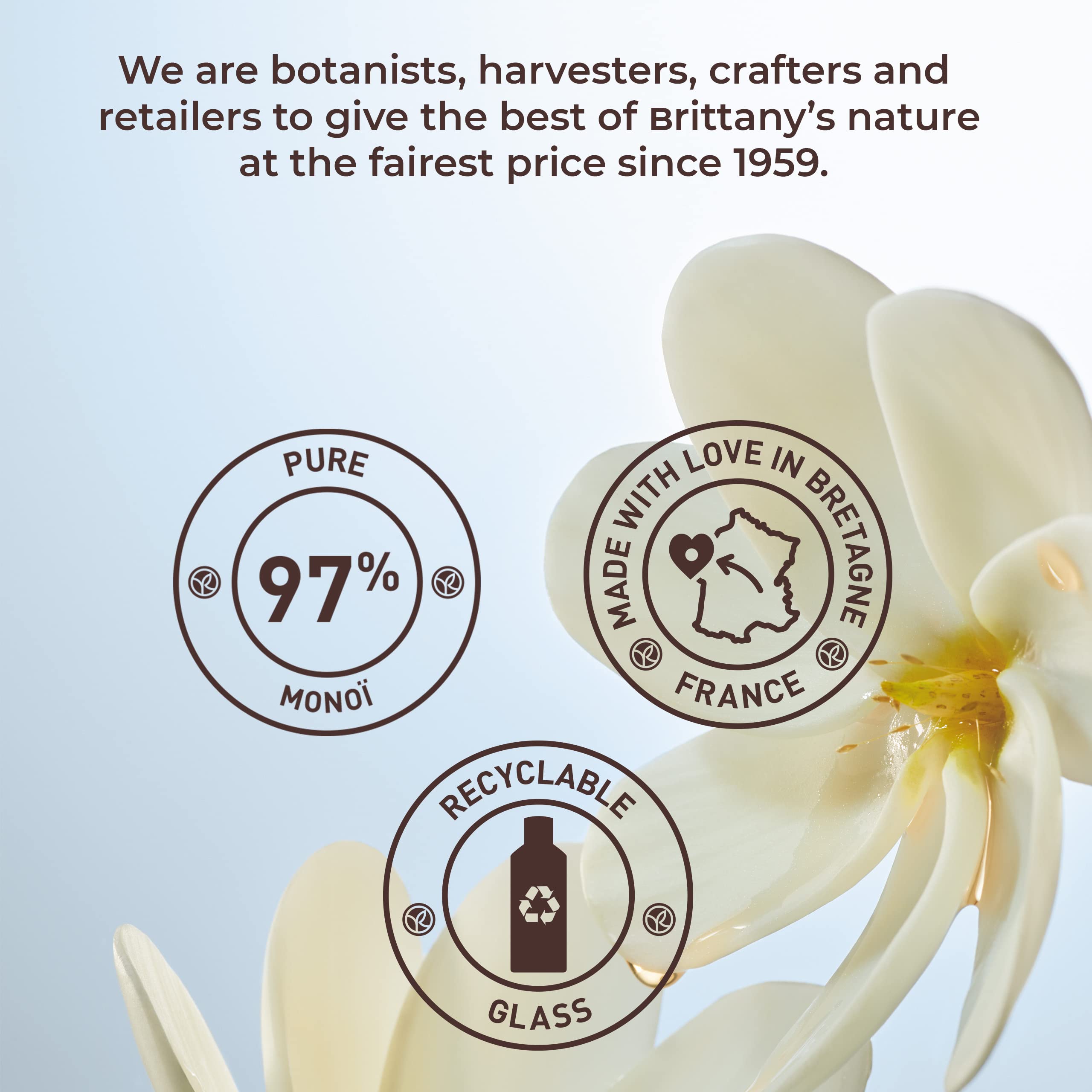 Yves Rocher packaging highlights recyclable materials for eco-friendly beauty.