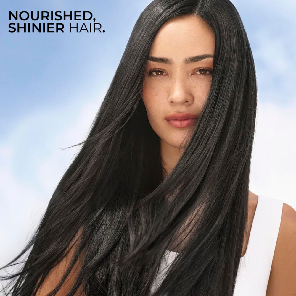 Yves Rocher Raspberry Shine vinegar final rinse scene shows smooth, light texture