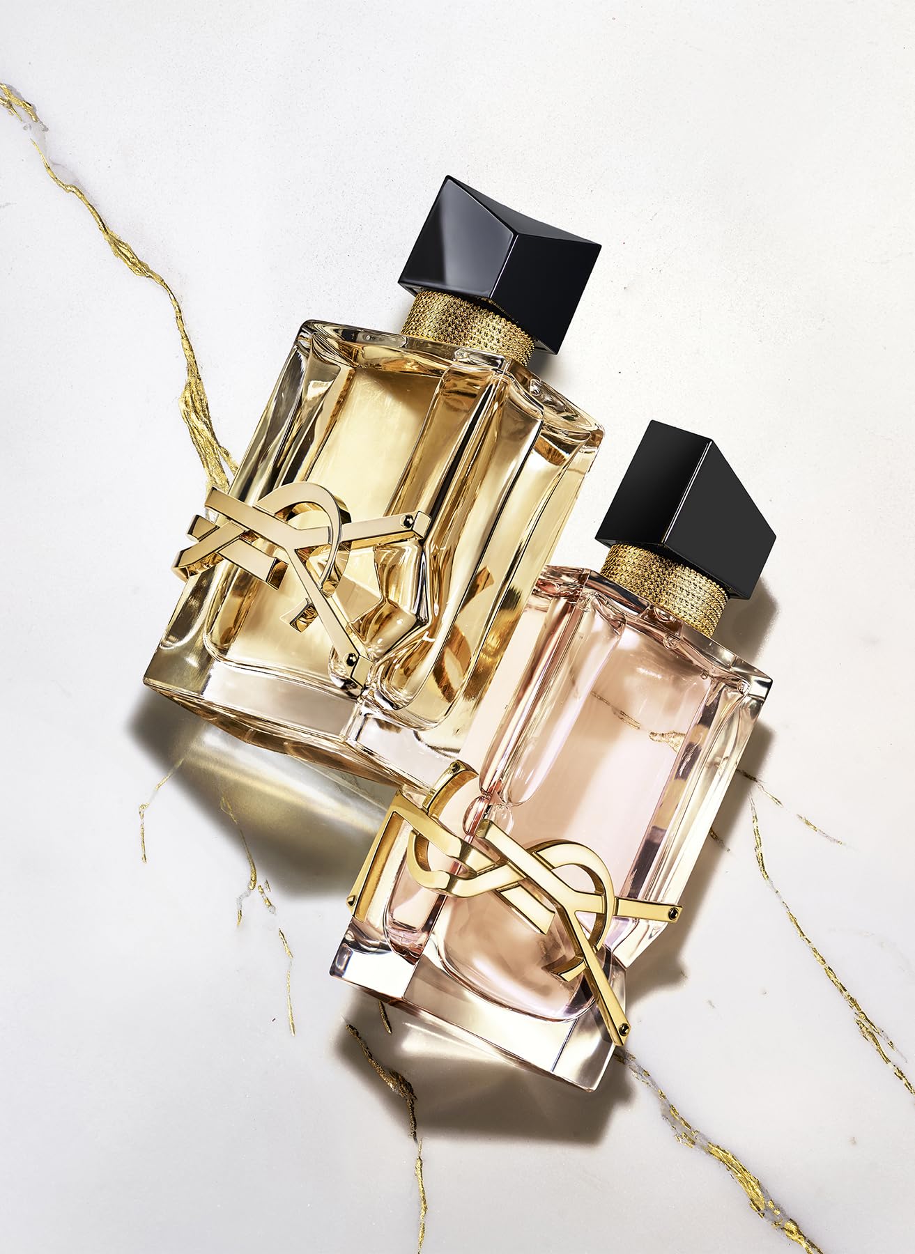 YSL Libre box and bottle display premium packaging and gifting appeal.