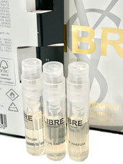 Libre sample 3-pack flatlay showing compact spray bottles