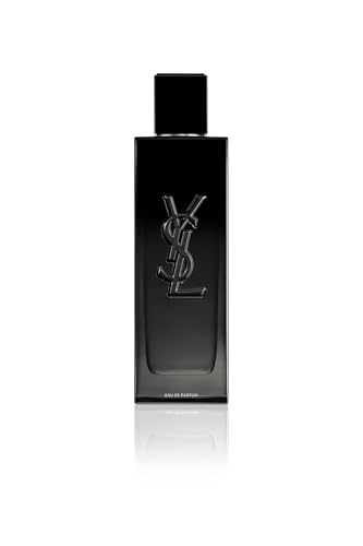 Yves Saint Laurent Myslf bottle front view, bold lasting fragrance.