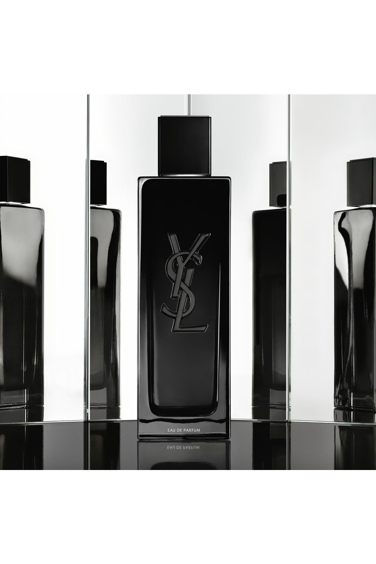 Yves Saint Laurent Myslf spray-dispense captured mid-use