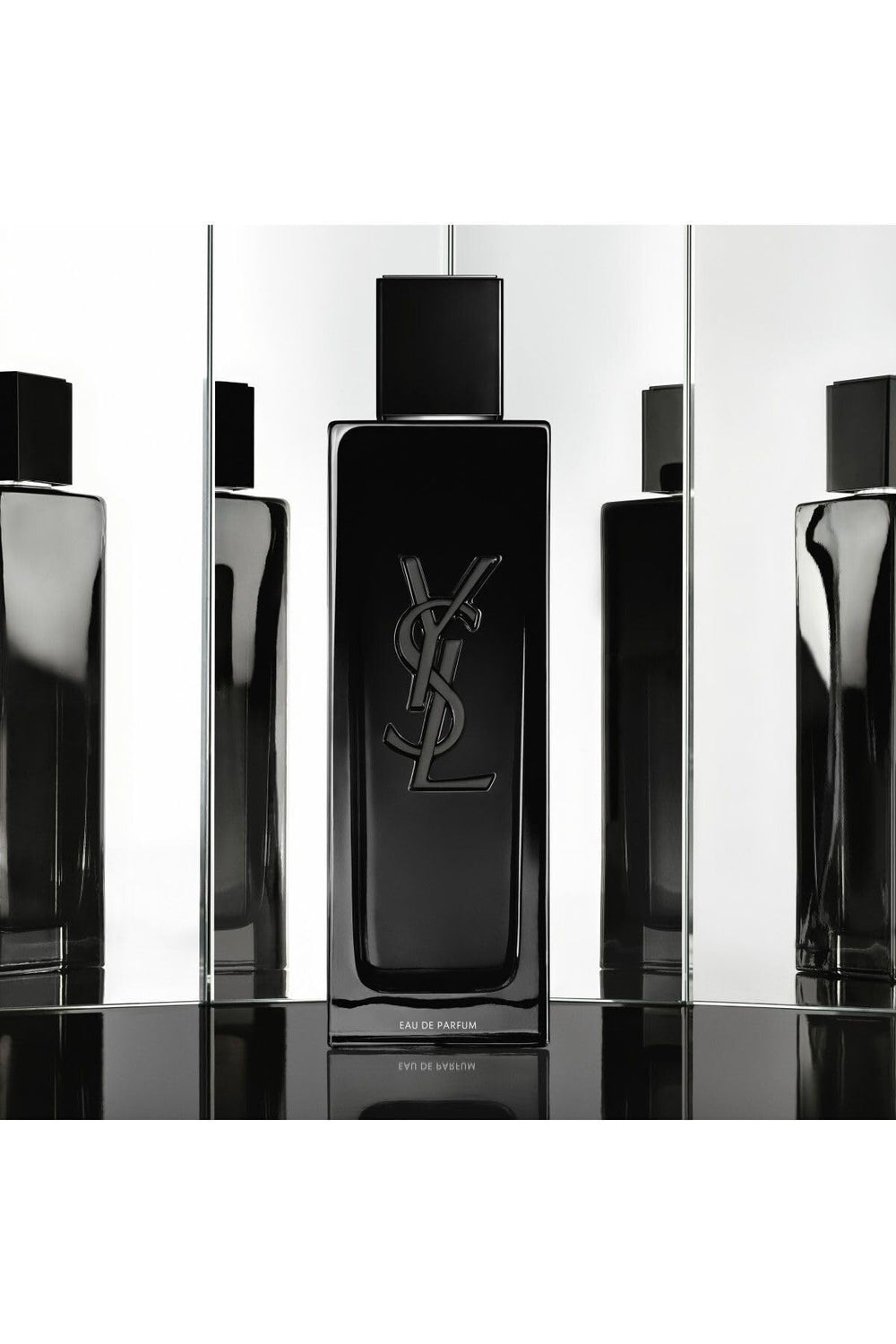 Yves Saint Laurent Myslf spray-dispense captured mid-use