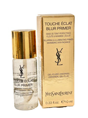 Yves Saint Laurent Touche Éclat Blur Primer mini packshot highlights travel size for easy makeup prep.