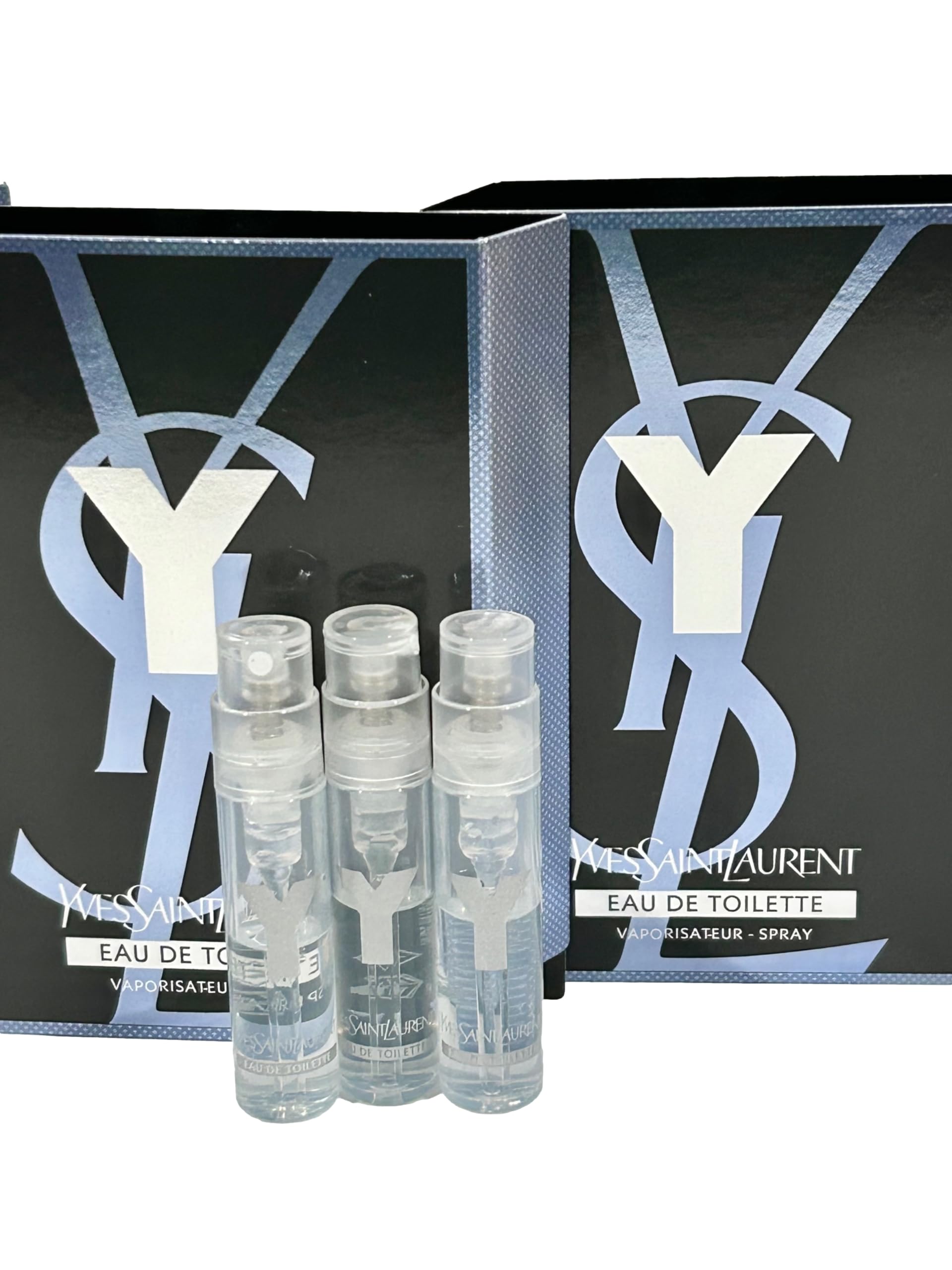 YSL Y Men sample vial three for convenient testing.