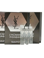 Yves Saint Laurent YSL Men L'Homme edt sample vial stacked for travel use