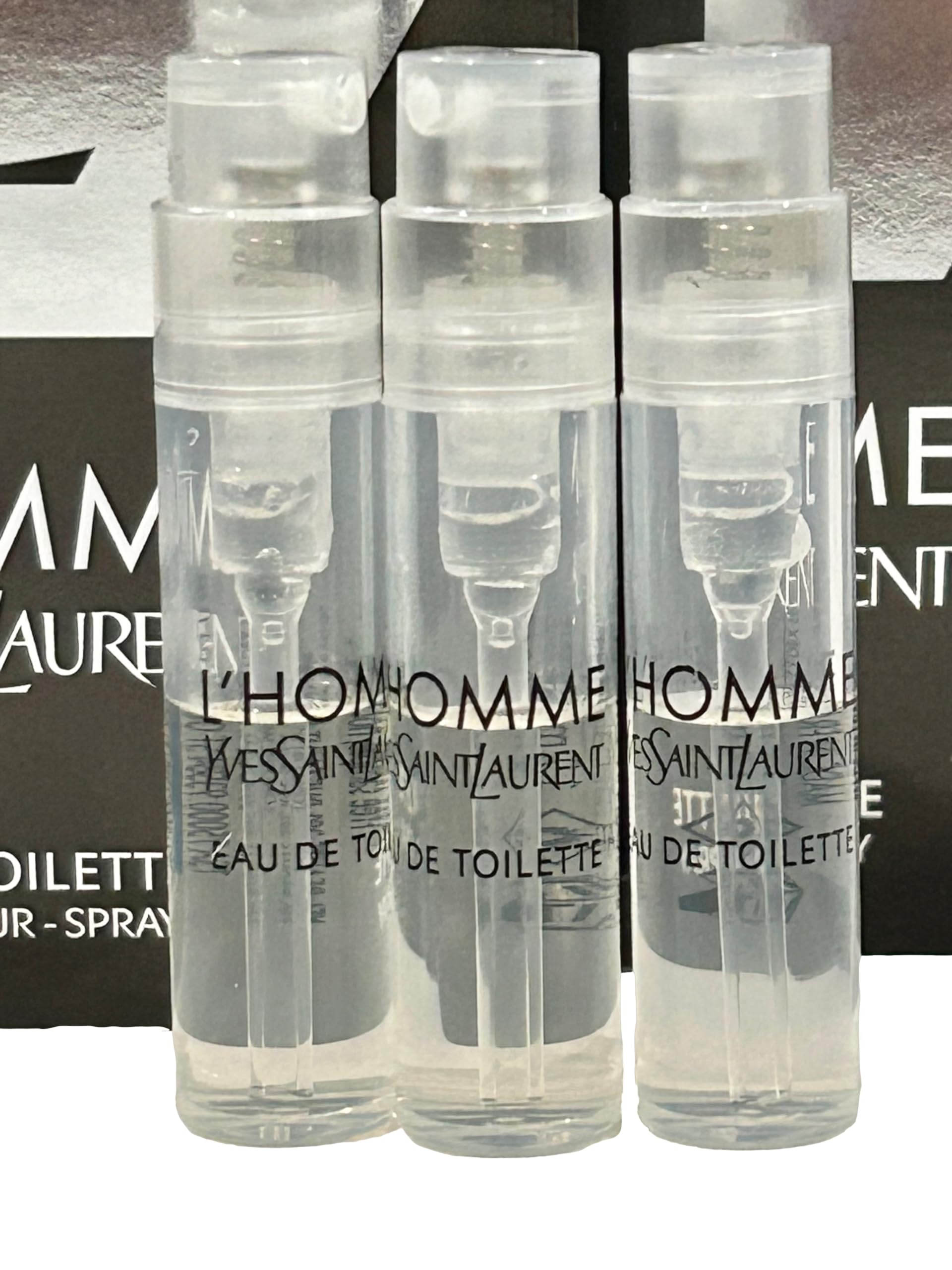 YSL Men L'Homme edt travel pack image showing compact packaging