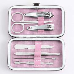 YWQ stainless steel manicure tools close-up – durable finish for precise grooming tasks.