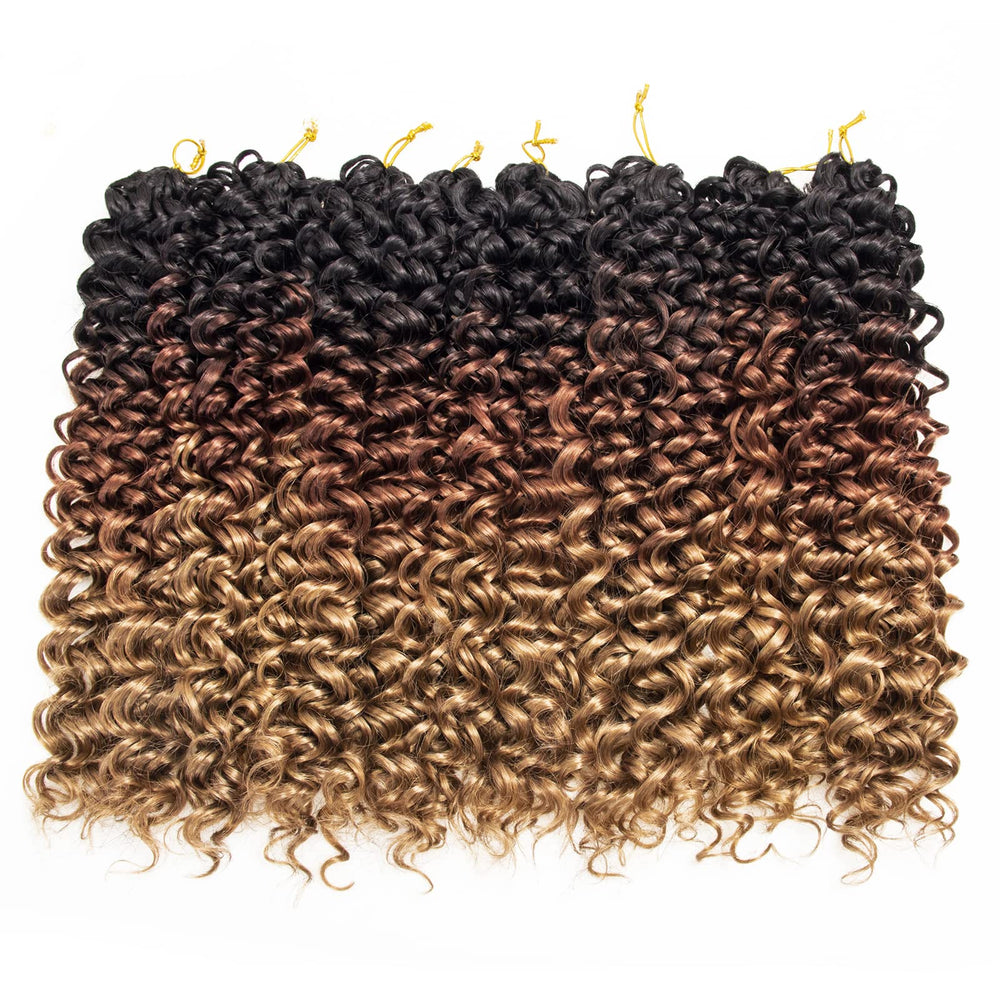YXCHERISHAIR GoGo Curl crochet hair 18in 1B/30—vibrant deep-wave look