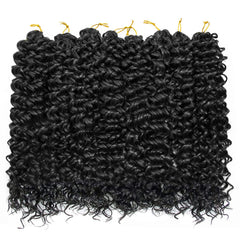 Close-up of YXCHERISHAIR curly crochet hair highlighting its soft texture.